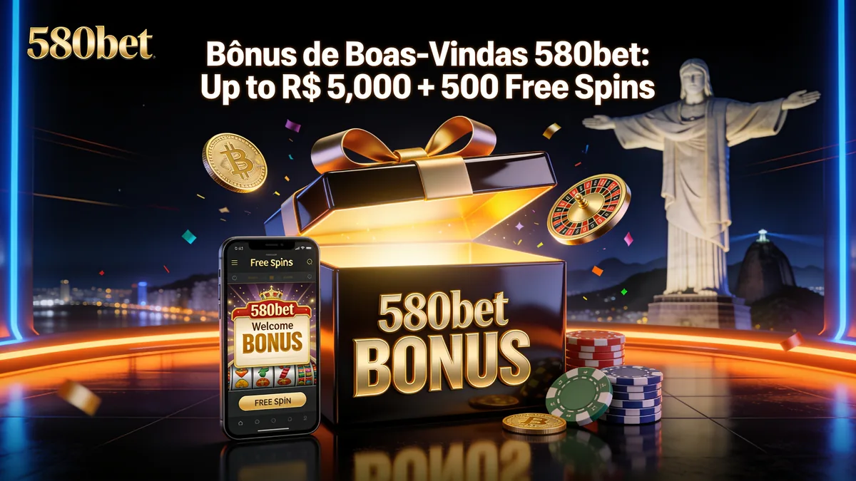 580bet no Brasil — Bônus de Boas-Vindas 580bet: Até R$ 5.000 + 500 Giros Grátis